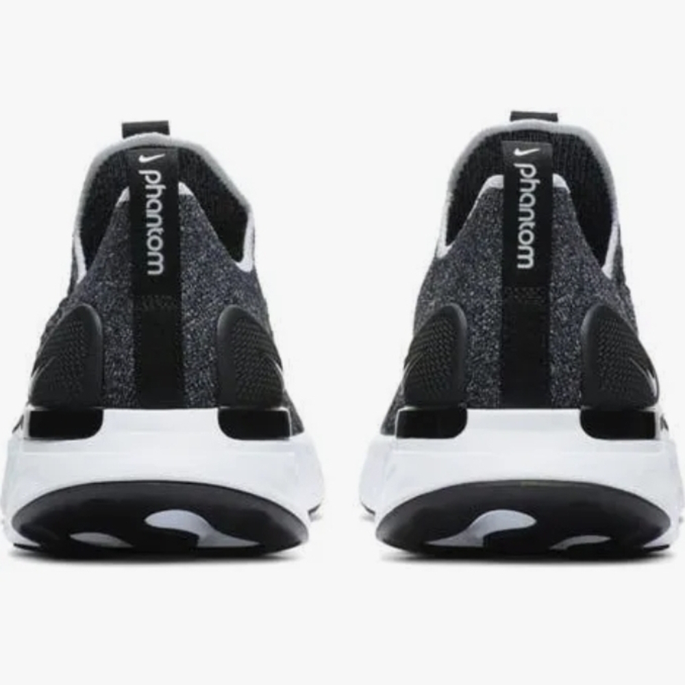 COPY - Nike Womens Black and White Flynit Phantoms Running Shoes 7 1/2 New With… - Picture 4 of 7